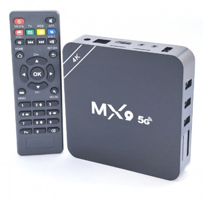 Tv box mx9 5g 4k 4ram 64gb 30 dias de iptv gratis + filmes e series